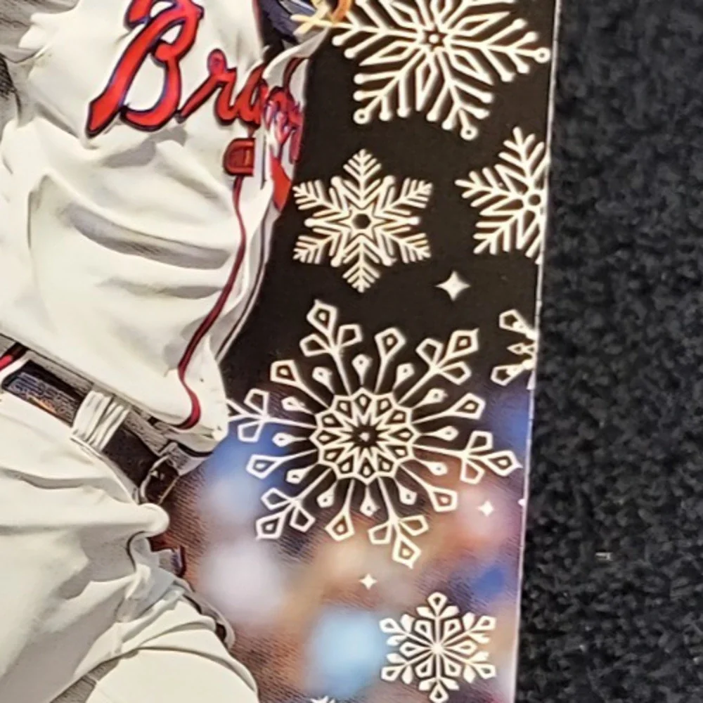 4 Different Ronald Acuna Jr Insert SSP Holiday Baseball Card Lot, Atlanta Braves